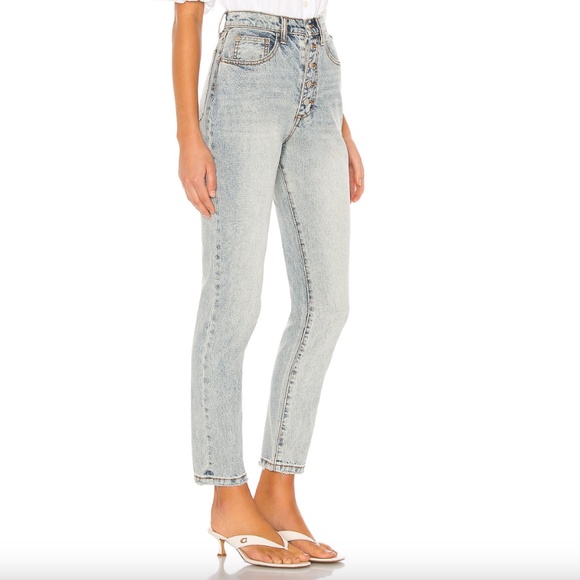 WeWoreWhat Danielle High Rise Straight Jeans - Picture 3 of 7